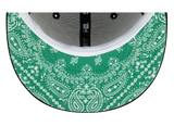 Los Angeles Lakers Fitted New Era 59Fifty Black 17X Champions Green Paisley UV Cap Hat