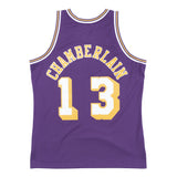 Los Angeles Lakers Mens Jersey Mitchell & Ness 1971-72 #13 Wilt Chamberlain Purple