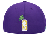 Los Angeles Lakers Fitted New Era 59Fifty Stateview Purple Cap Hat Grey UV