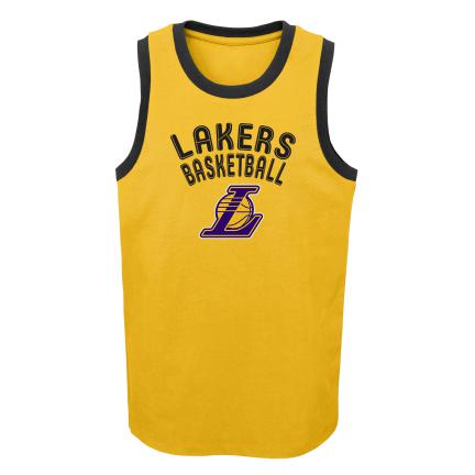 Los Angeles Lakers Kids 4-7 Striker Tank Top T-Shirt Yellow - THE 4TH QUARTER