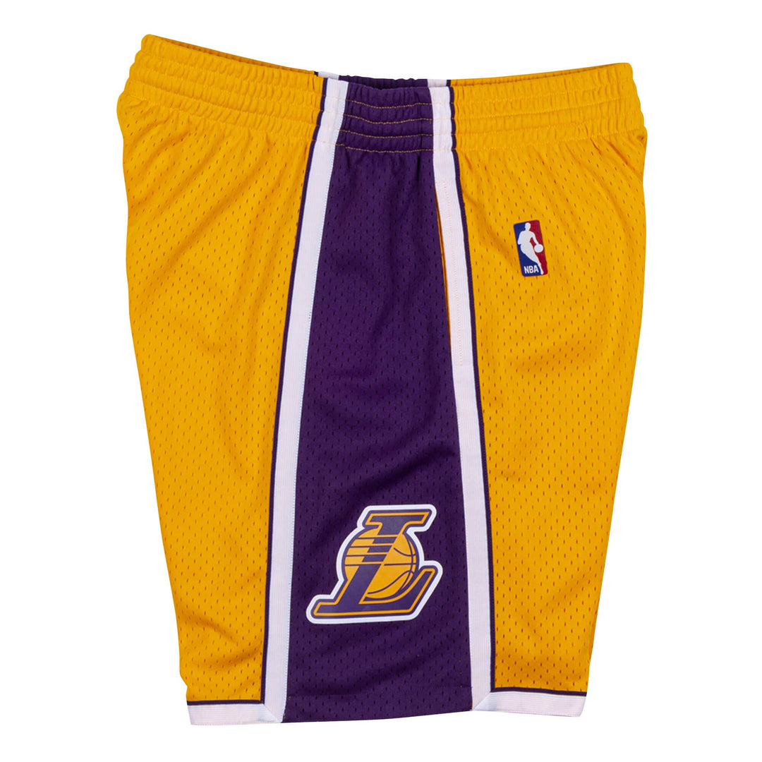 Los Angeles Lakers Mens Mitchell &amp; Ness 2009-10 Swingman Shorts Yellow - THE 4TH QUARTER