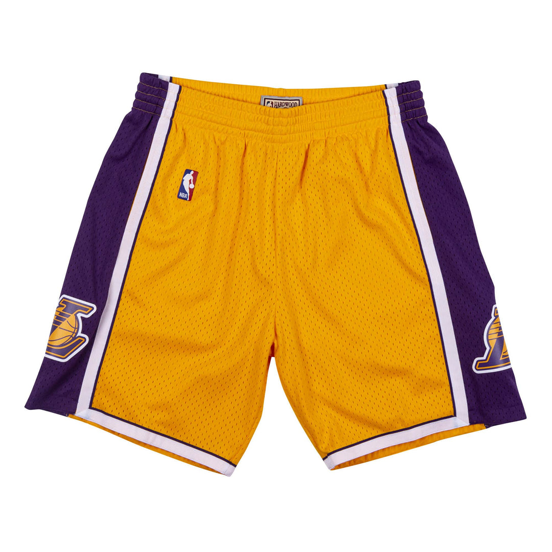 Los Angeles Lakers Mens Mitchell & Ness 2009-10 Swingman Shorts Yellow - THE 4TH QUARTER