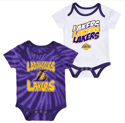 Los Angeles Lakers Babywear Set - Creeper, short & T-Shirt - Newborn