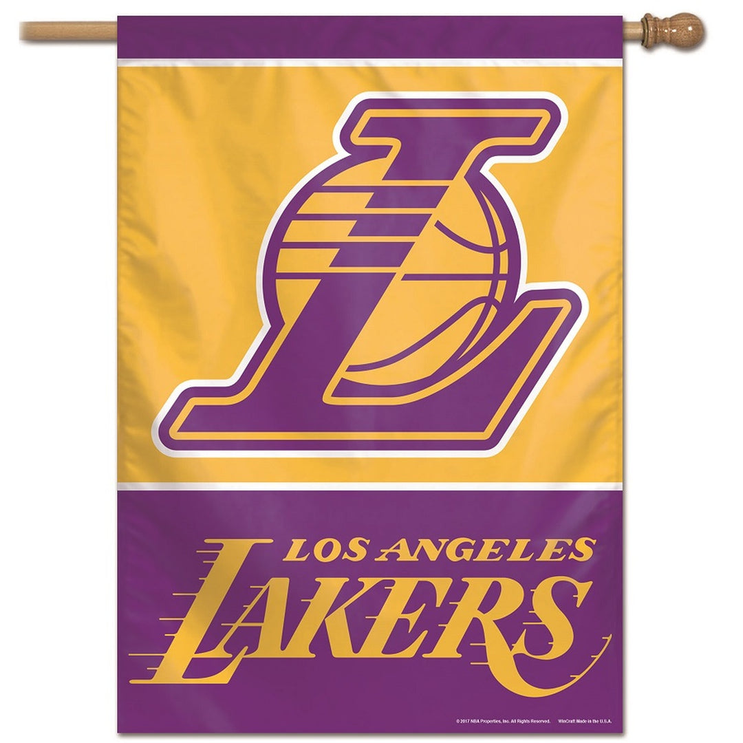 Los Angeles Lakers 28" x 40" Vertical Flag - THE 4TH QUARTER