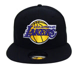 Los Angeles Lakers Snapback New Era Basic Cap Hat Black - THE 4TH QUARTER