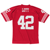 San Francisco 49ers Jersey Mitchell & Ness #42 Ronnie Lott Legacy Red 1990
