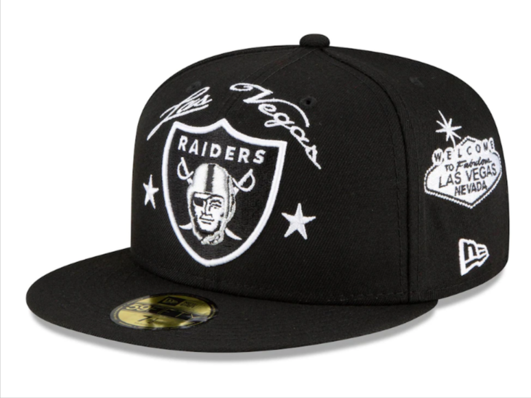 Las vegas raiders hat fitted Clearance