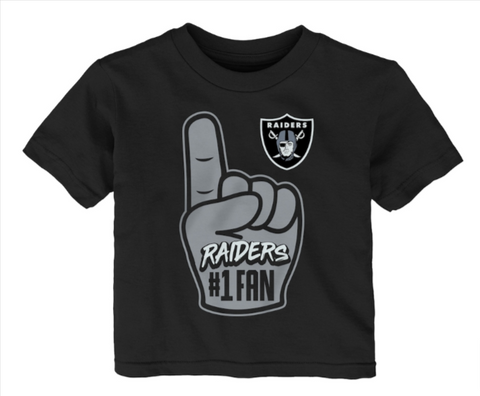 Raiders Toddler T-Shirt (2T-4T) Hand Off Tee Black