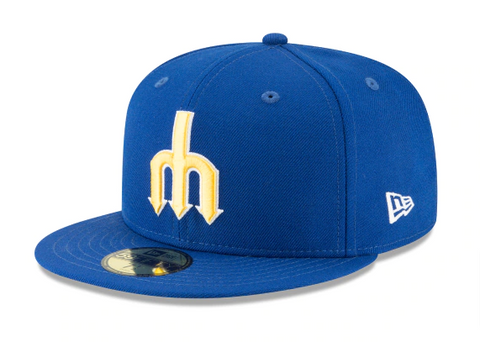 Seattle Mariners Fitted New Era 59Fifty 1977 Cooperstown Royal Blue Hat Cap