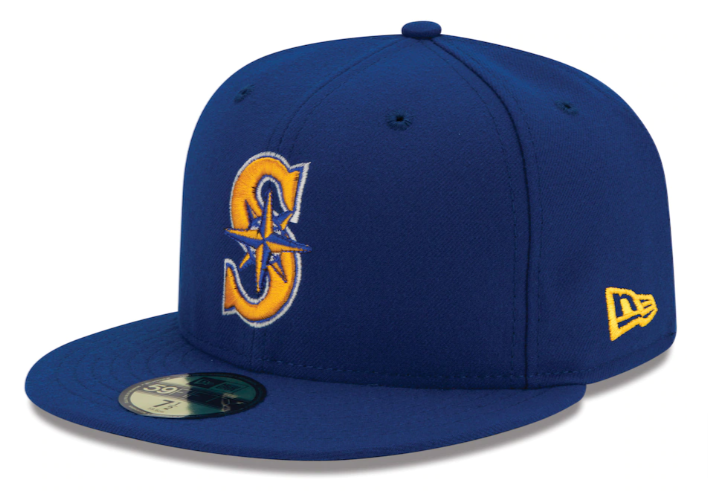 Seattle Mariners Fitted New Era 59Fifty Alternate 2 Hat Cap Royal - THE 4TH QUARTER