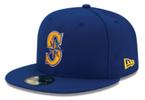 Seattle Mariners Fitted New Era 59Fifty Alternate 2 Hat Cap Royal