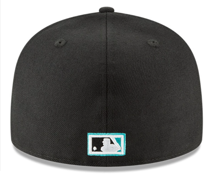 Florida Marlins Fitted New Era 59Fifty Cooperstown Collection Wool Black Cap Hat - THE 4TH QUARTER
