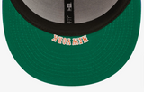 New York Mets Fitted New Era 59FIFTY Sidesplit Hat Cap Green UV