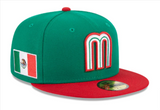 Mexico Fitted New Era 59FIFTY 2023 World Baseball Classics Green Red Hat Cap