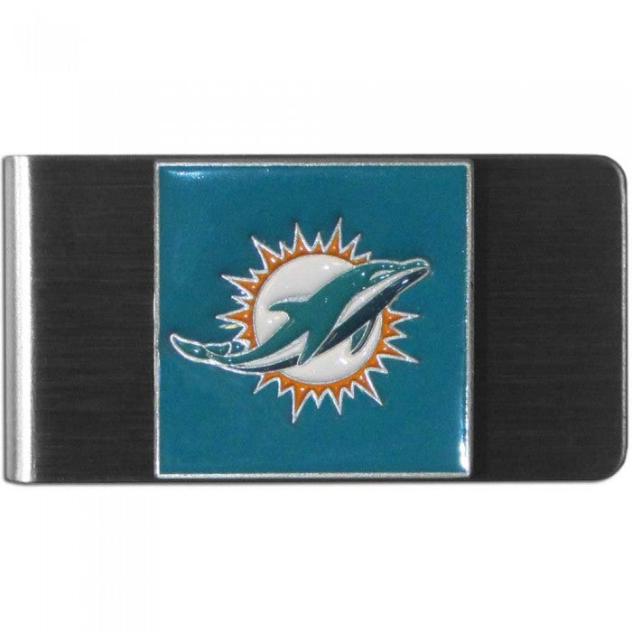 Miami Dolphins Stainless Steel Money Clip - THE 4TH QUARTER
