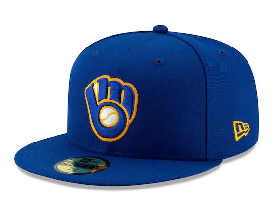 Milwaukee Brewers Fitted New Era 59Fifty On Field Throwback Alternate Hat Cap - THE 4TH QUARTER