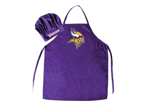 Minnesota Vikings Cooking Apron and Chef Hat Set 2-Piece