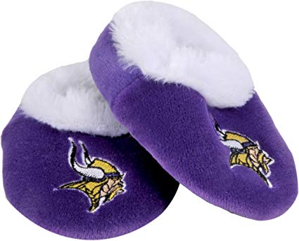 Minnesota Vikings Infant Sport Fuzzy Slippers