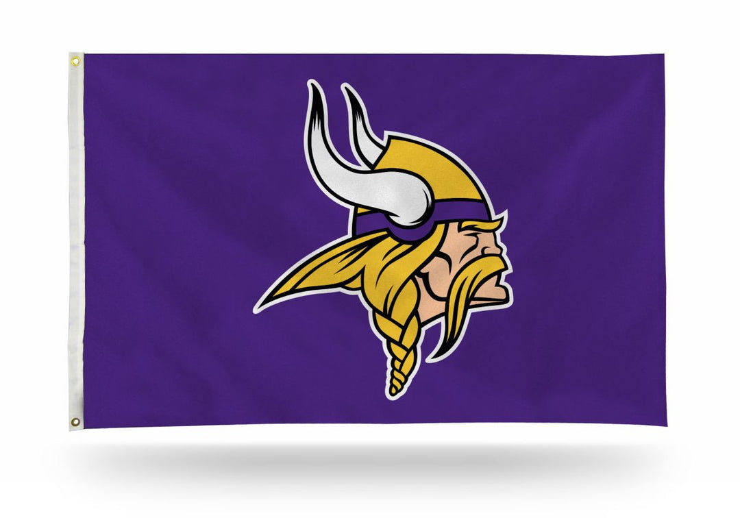 Minnesota Vikings Bar Home Decor 3' X 5' Flag Logo - THE 4TH QUARTER