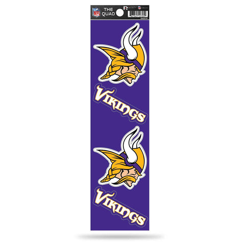 Minnesota Vikings The Quad 4-Pack Decal