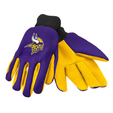 Minnesota Vikings Sport Work Utility Gloves Purple & Yellow