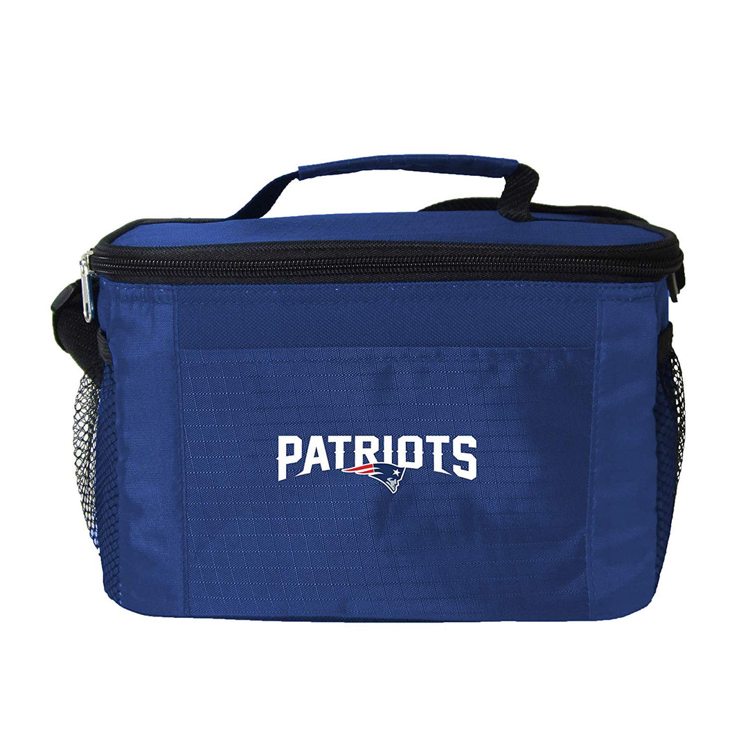 New England Patriots 6-Pack Cooler Lunch Bag Black - THE 4TH QUARTER