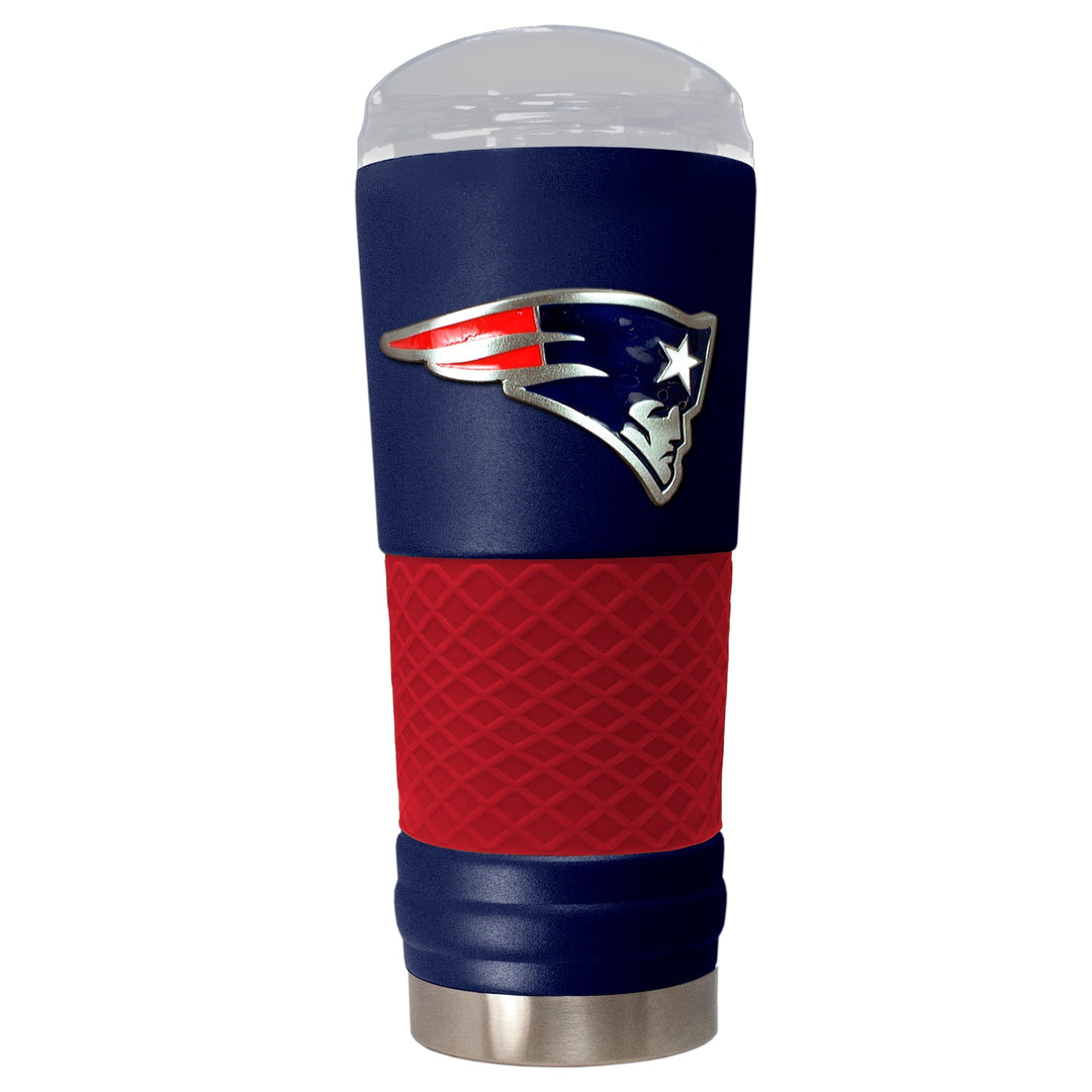 New England Patriots 24 oz. Draft Tumbler Travel Mug Cup - THE 4TH QUARTER