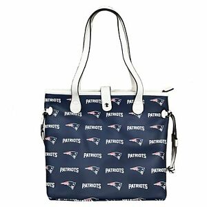 New England Patriots Patterned Tote Purse