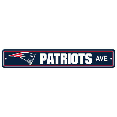 New England Patriots AVE Bar Home Decor Plastic Street Sign - THE 4TH QUARTER
