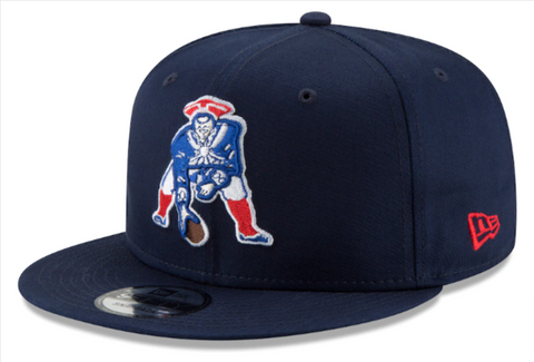 New England Patriots Snapback New Era Throwback Logo Cap Hat Navy
