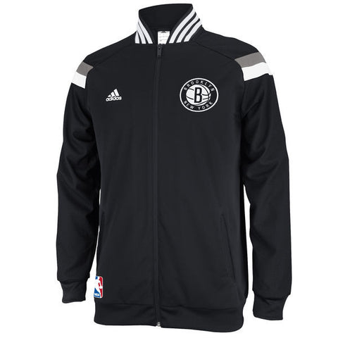 Brooklyn Nets Mens On Court Adidas Warm Up Full Zip Jacket