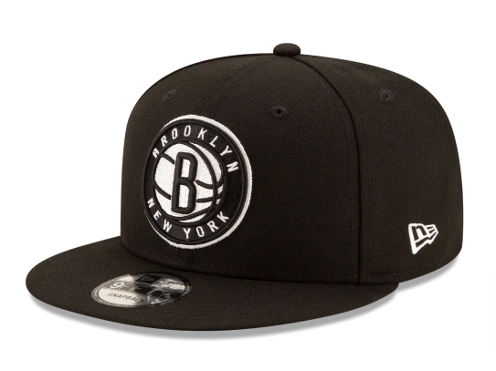 Brooklyn Nets Snapback 9Fifty New Era Logo Cap Hat Black - THE 4TH QUARTER