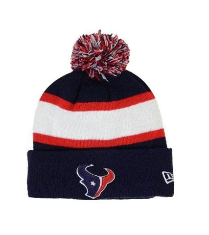 Houston Texans Beanie New Era Throwback On Field Sideline Knit Fold Cap