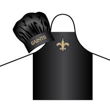 New Orleans Saints Cooking Apron and Chef Hat Set 2-Piece - THE 4TH QUARTER
