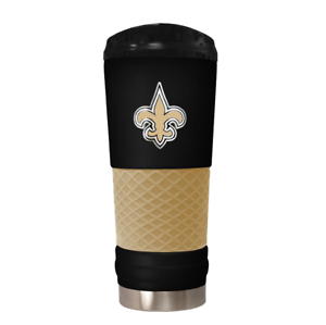 New Orleans Saints 24 oz. Draft Tumbler Travel Mug Cup - THE 4TH QUARTER