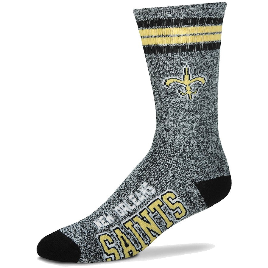 New Orleans Saints Socks Long Marbled Performance - THE 4TH QUARTER