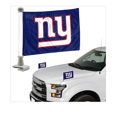 New York Giants Auto Ambassador Flag Set