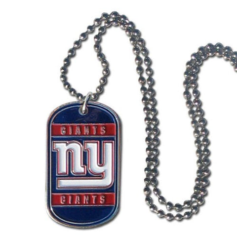 New York Giants Dog Tag Necklace