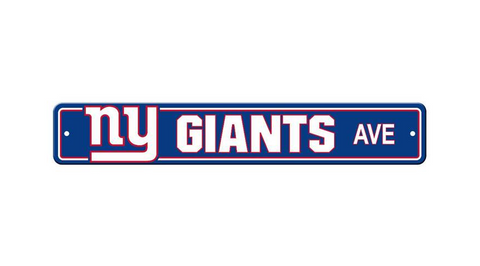 New York Giants AVE Bar Home Decor Plastic Street Sign