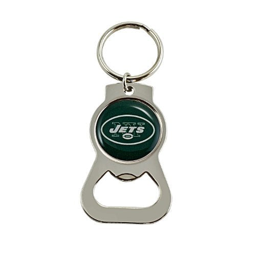 New York Jets Key Chain Bottle Opener Key Ring - THE 4TH QUARTER