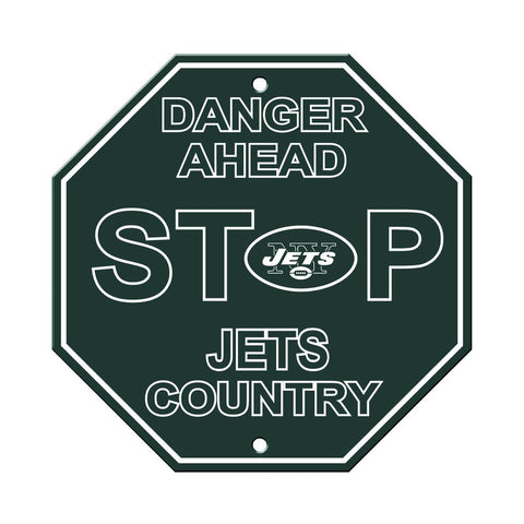 New York Jets Bar Home Decor Plastic Stop Sign