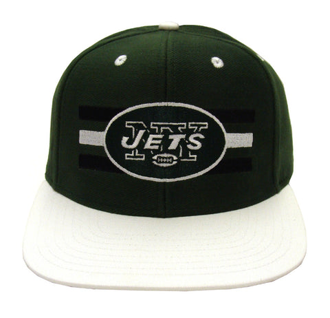 New York Jets Snapback Retro Billboard Cap Hat 2 Tone Green White