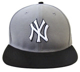 New York Yankees Snapback New Era Material Max Cap Hat Gray Black - THE 4TH QUARTER
