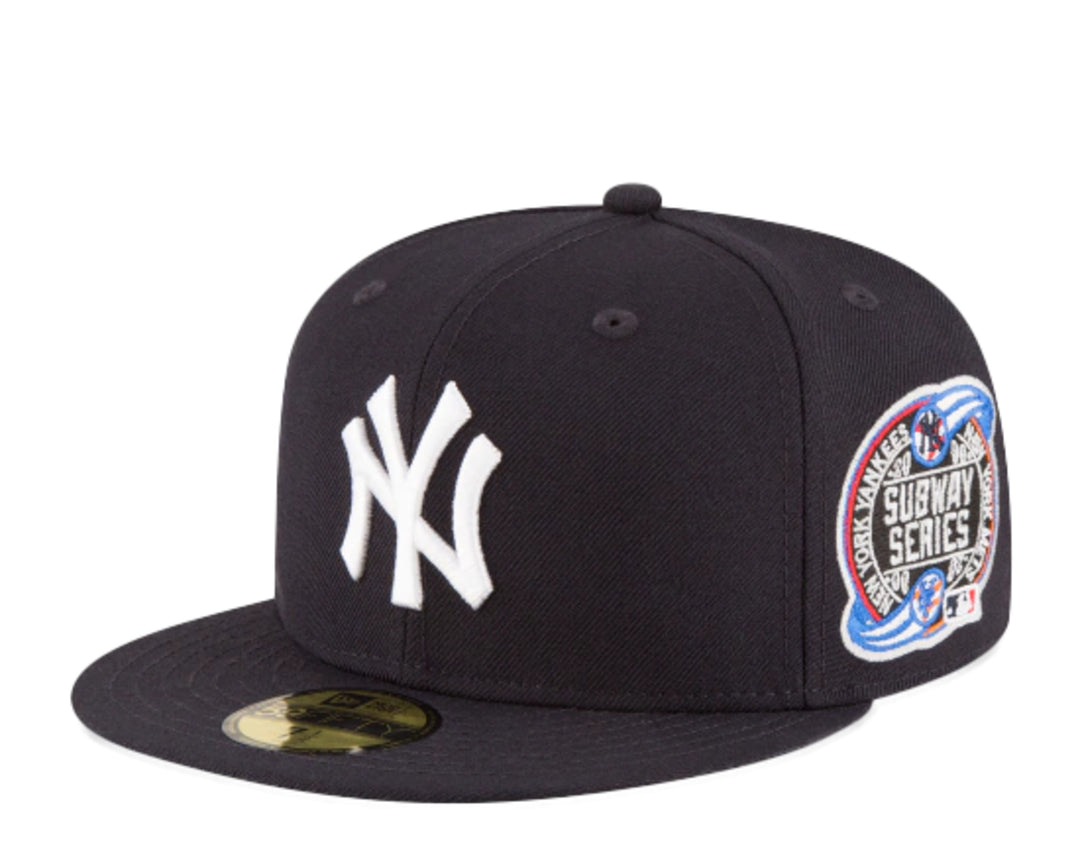 New York Yankees Fitted New Era 59FIFTY 2000 World Subway Series Wool Cap Hat Grey UV - THE 4TH QUARTER