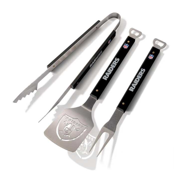 Raiders Spirit Series Heavy Duty 3-Piece BBQ Set - THE 4TH QUARTER