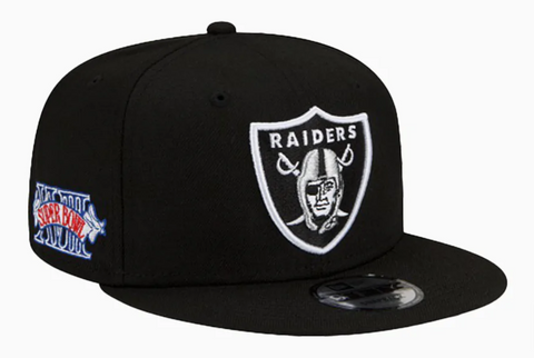Raiders Snapback New Era 9Fifty Super Bowl XVIII Cap Hat Black