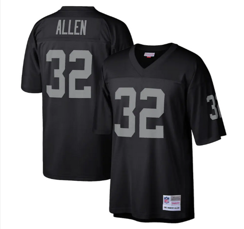 Raiders Mens Jersey Mitchell & Ness #32 Marcus Allen 1985 Legacy Replica Black