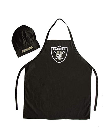 Oakland Raiders Cooking Apron and Chef Hat Set 2-Piece