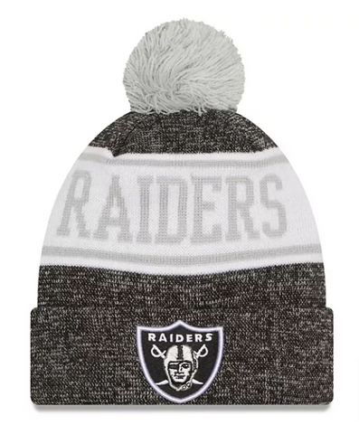 Las Vegas Raiders Beanie New Era Banner Heather Knit Hat