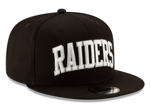 Raiders Snapback New Era 9Fifty Basic Arch Hat Cap Black